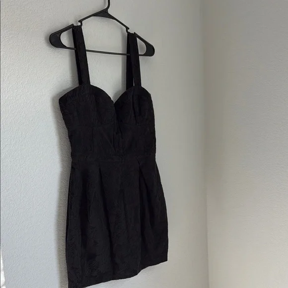 Bardot Black Sweetheart Sheath Mini Dress - Picture 2 of 10